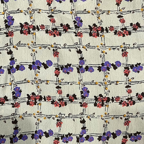 Vintage Free People Floral Green Mini Skirt - Picture 3 of 3